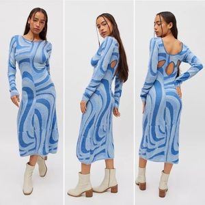 House of Sunny Sea Blue Moon Midi Dress
